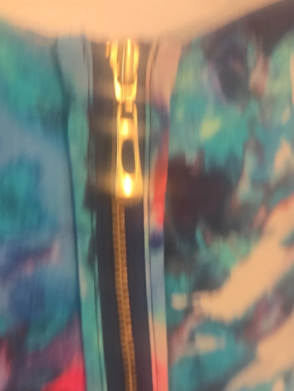 Cynthia Rowley Blue Teal Watercolor Silk Dress - Picture 7 of 8